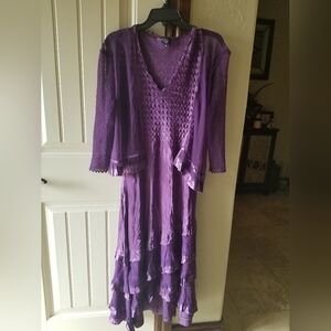 Komarov Charmeause V-neck dress / jacket size medium